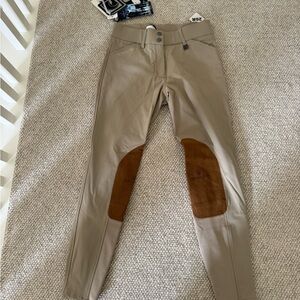 NWT Rompfh Euroseat tan riding breeches size 26R.